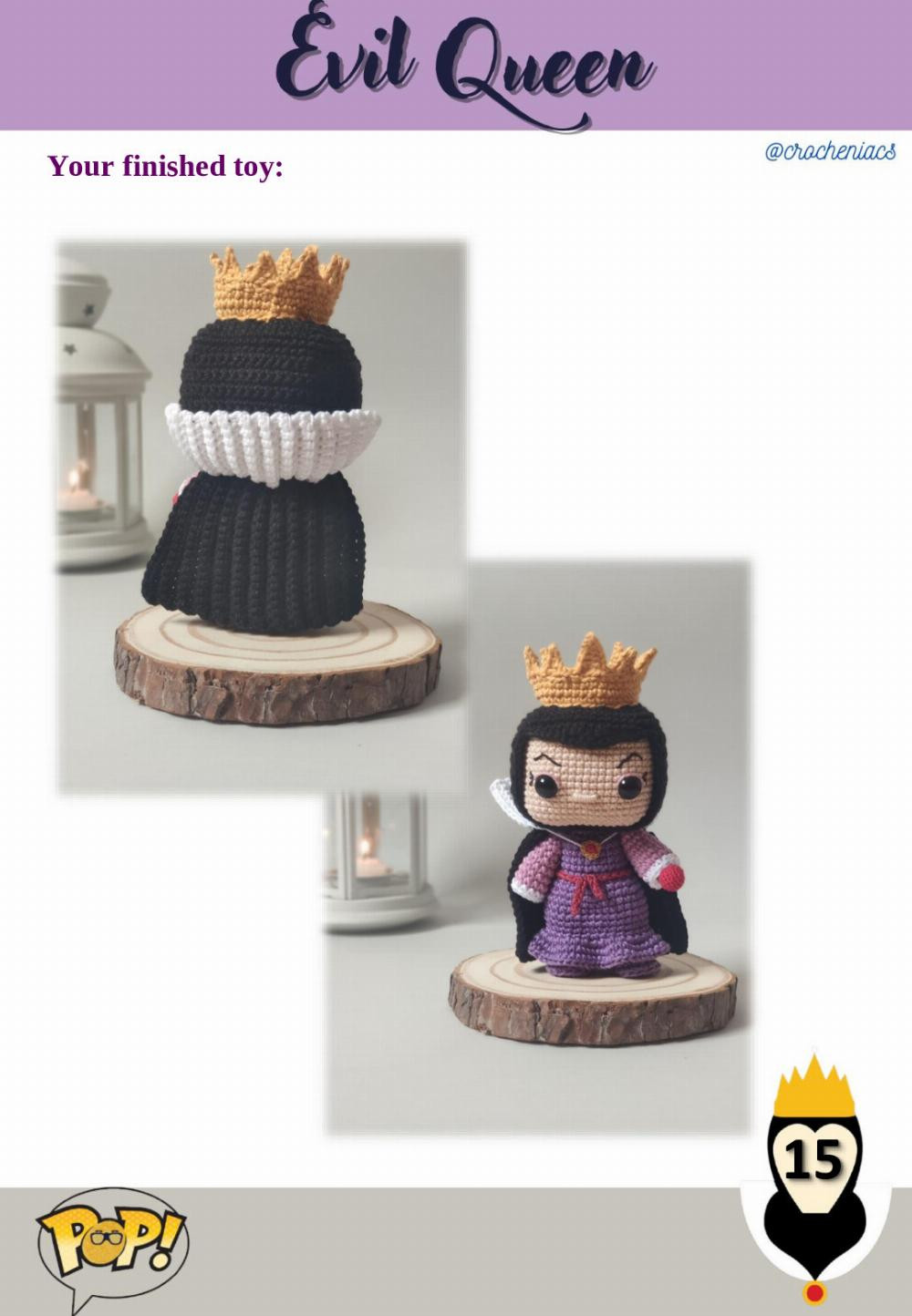 evil queen crochet pattern