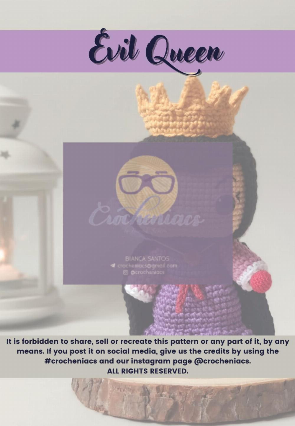 evil queen crochet pattern