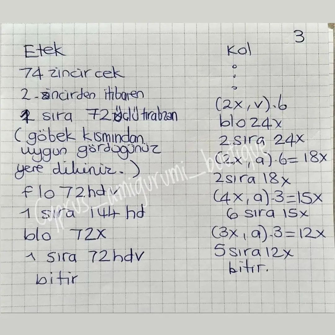 Fil tığ işi modeli ve fil çıngırak