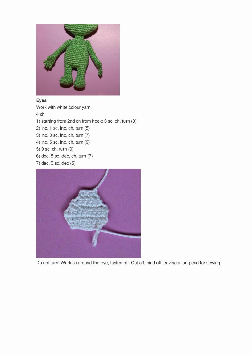 Flying saucer for an alien crochet pattern