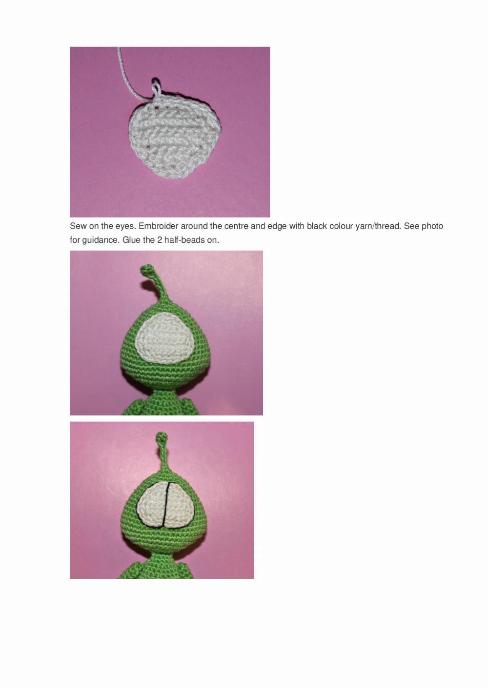 Flying saucer for an alien crochet pattern