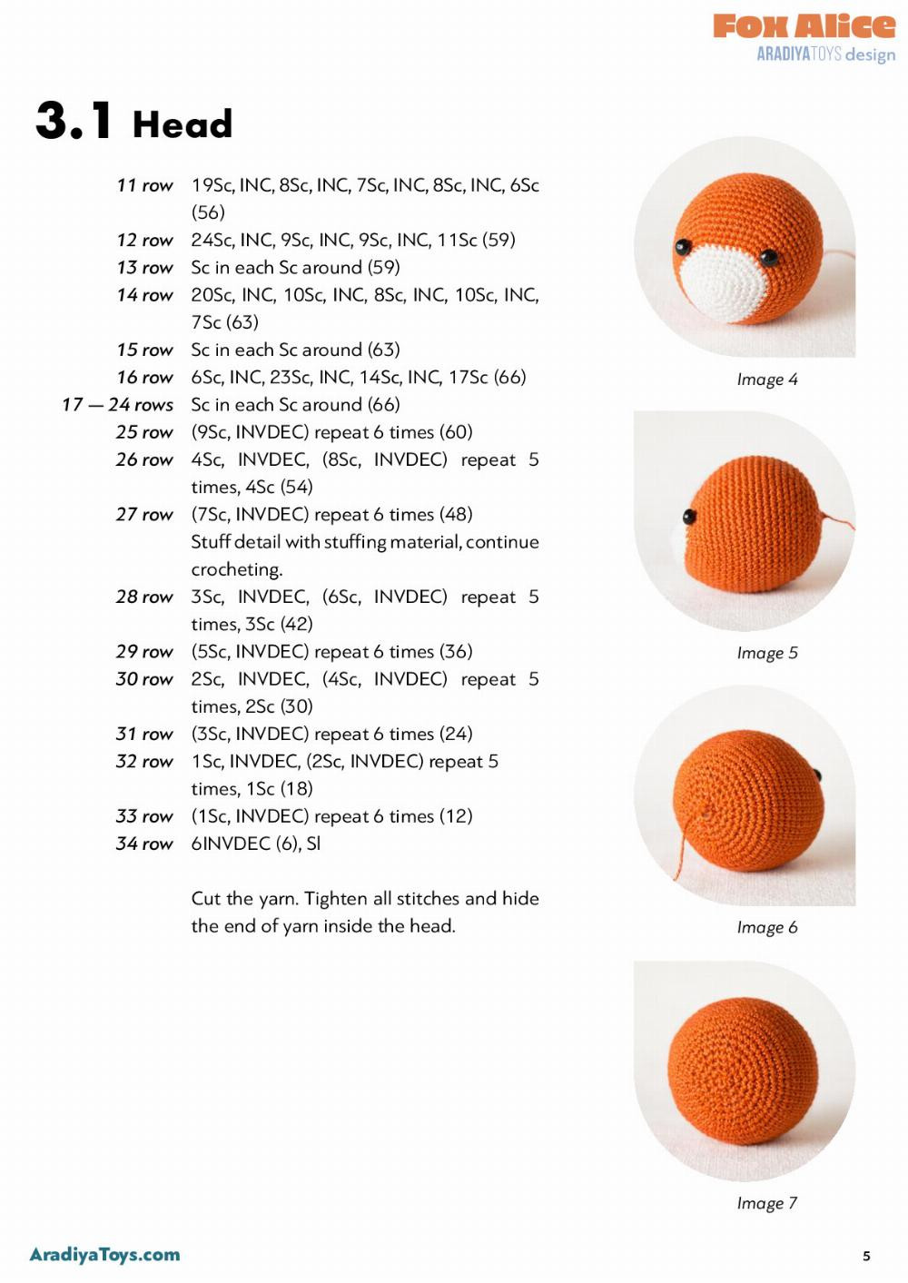 Fox Alice Fox Alice AradiyaToys design AradiyaToys design Crochet pattern