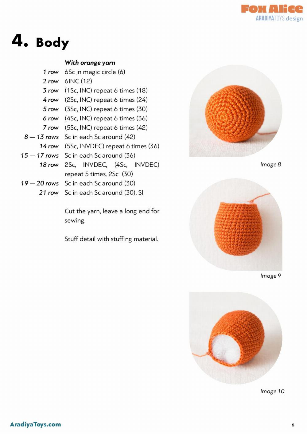 Fox Alice Fox Alice AradiyaToys design AradiyaToys design Crochet pattern