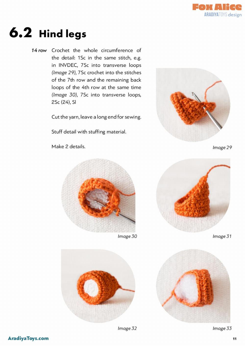 Fox Alice Fox Alice AradiyaToys design AradiyaToys design Crochet pattern