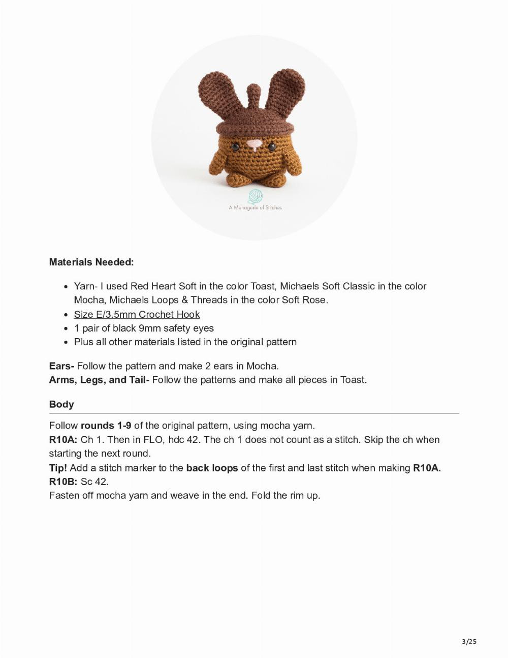 free crochet harvest festival bunnies