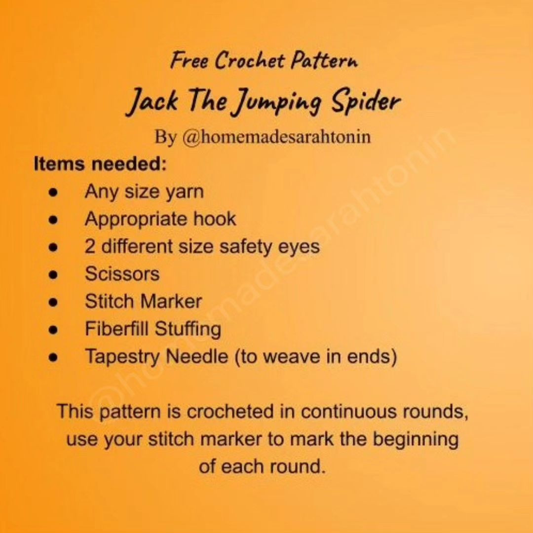 🧶🕷FREE CROCHET PATTERN!!🕷🧶 NO-SEW!! spider