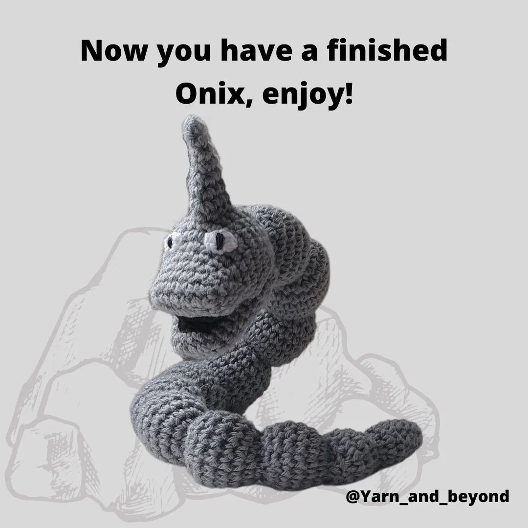 🪨 FREE ONIX CROCHET PATTERN 🪨