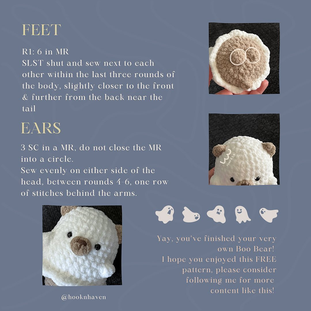 free pattern boo bear low sew