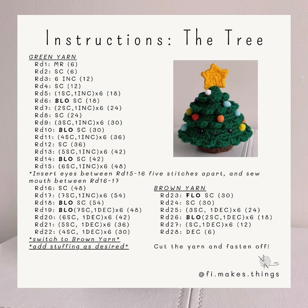 free pattern grace the christmas tree