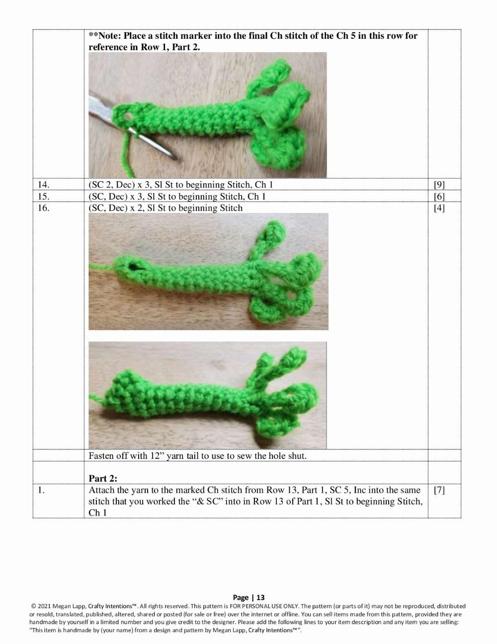 frog crochet pattern