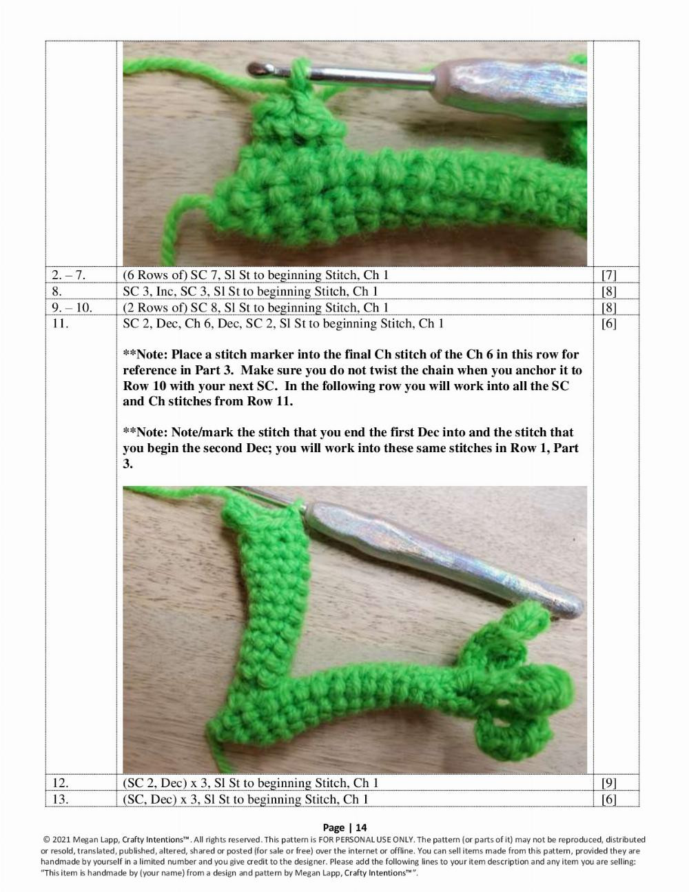 frog crochet pattern