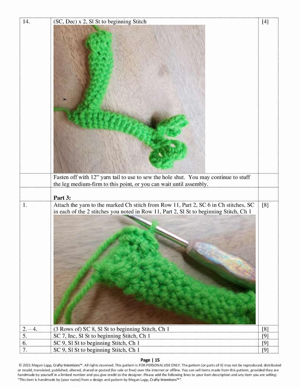 frog crochet pattern