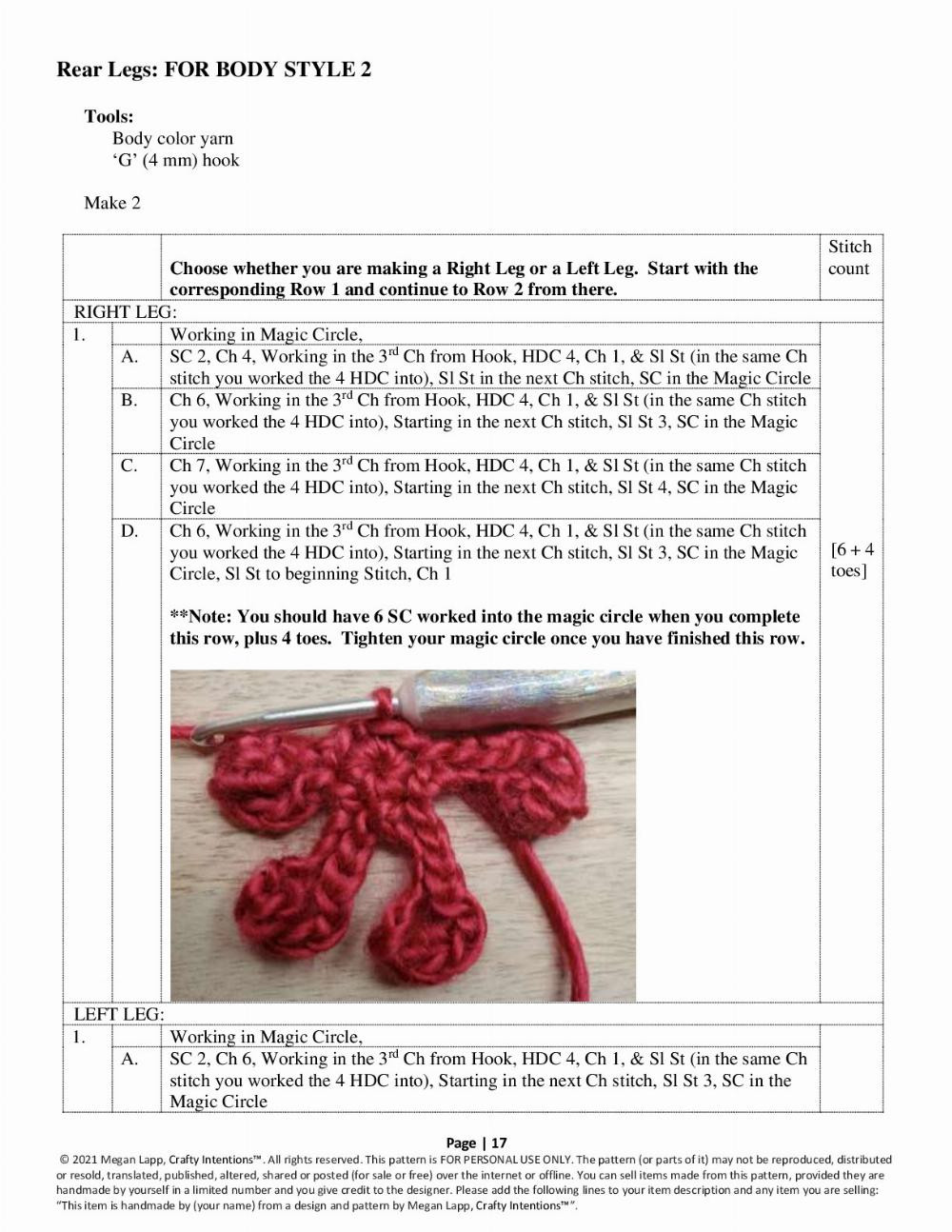 frog crochet pattern