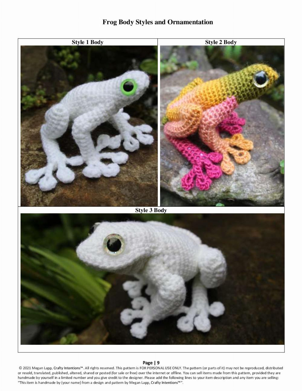 frog crochet pattern