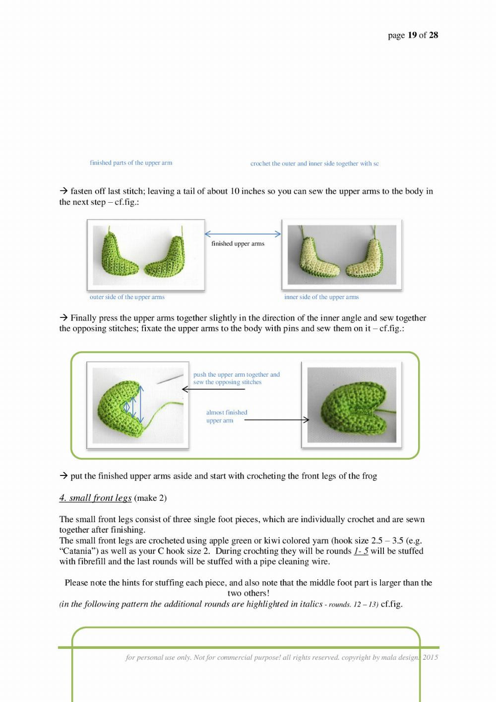 frogs crochet pattern