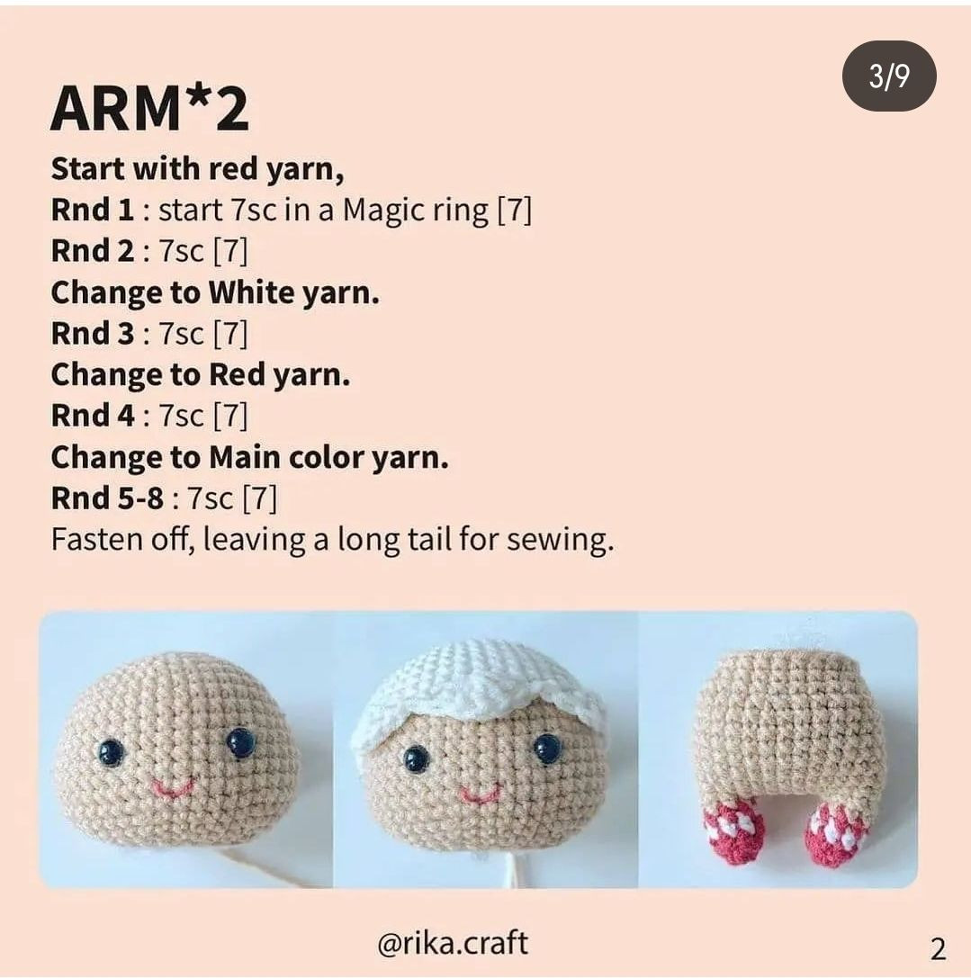 Gingerbread baby crochet pattern