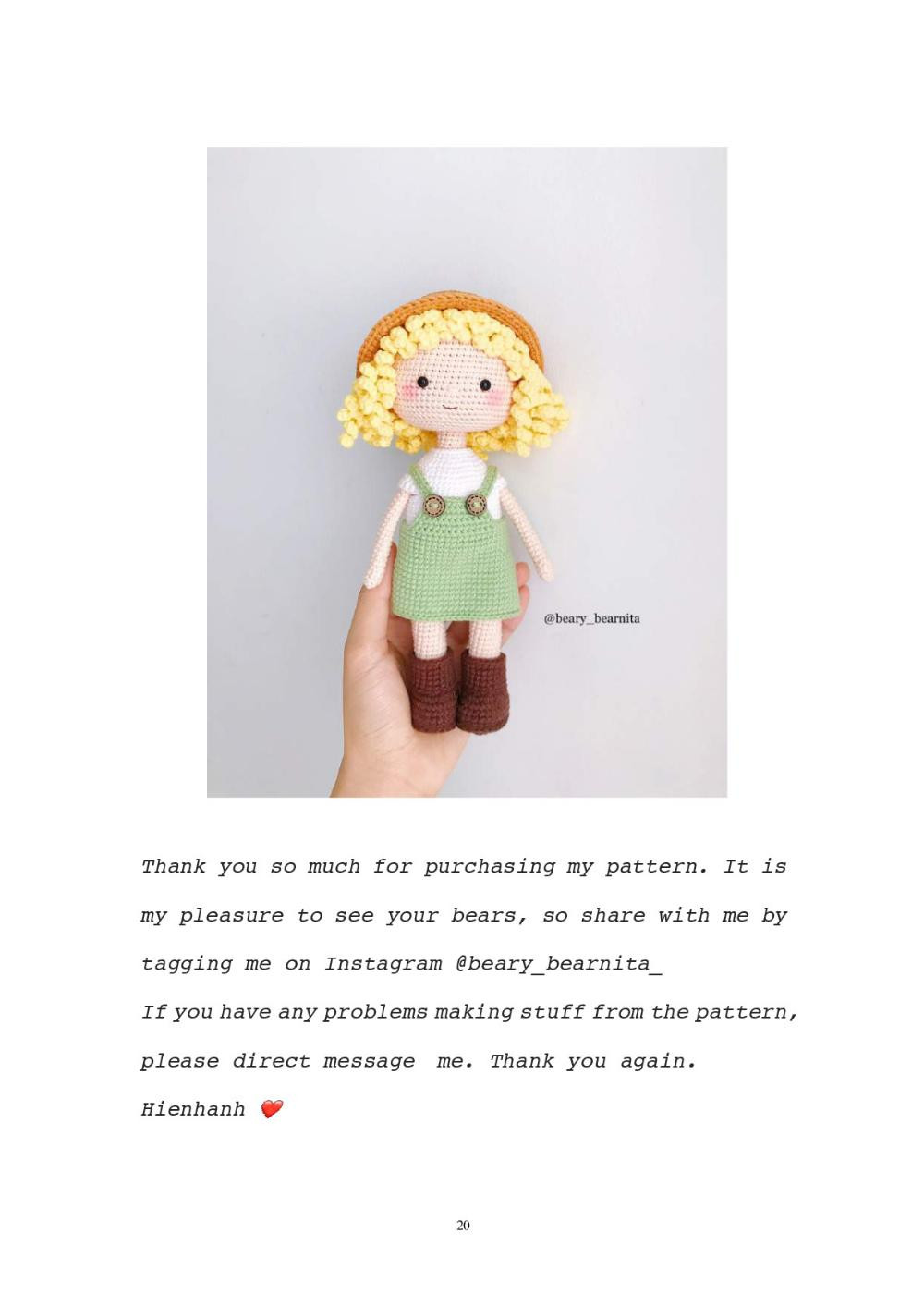 girl candy doll crochet pattern