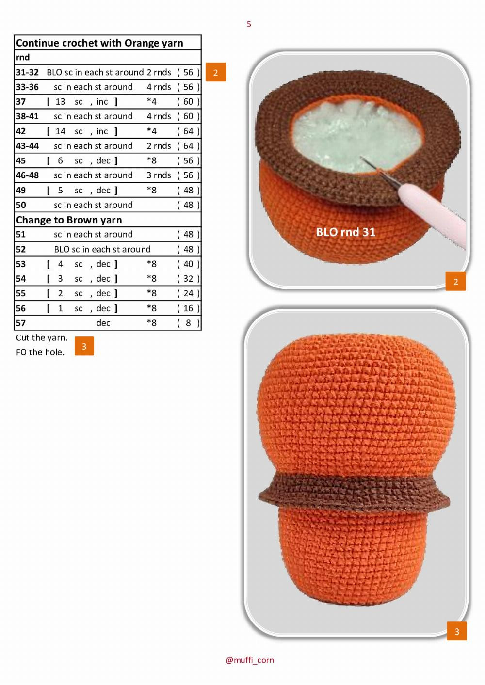 gnome pumpkin spice crochet pattern