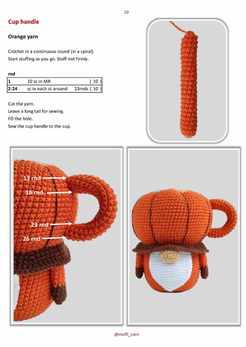 gnome pumpkin spice crochet pattern