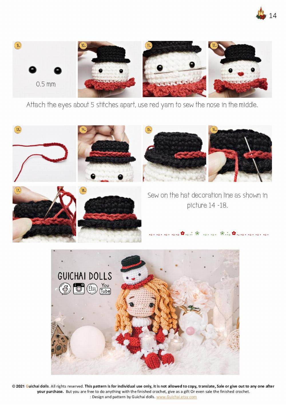 guichai pattern santy christmas girl santy