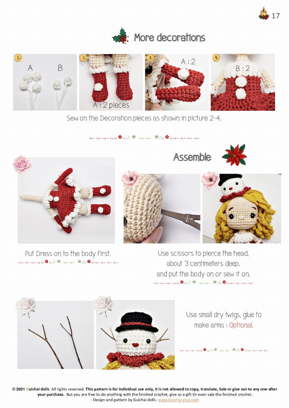 guichai pattern santy christmas girl santy