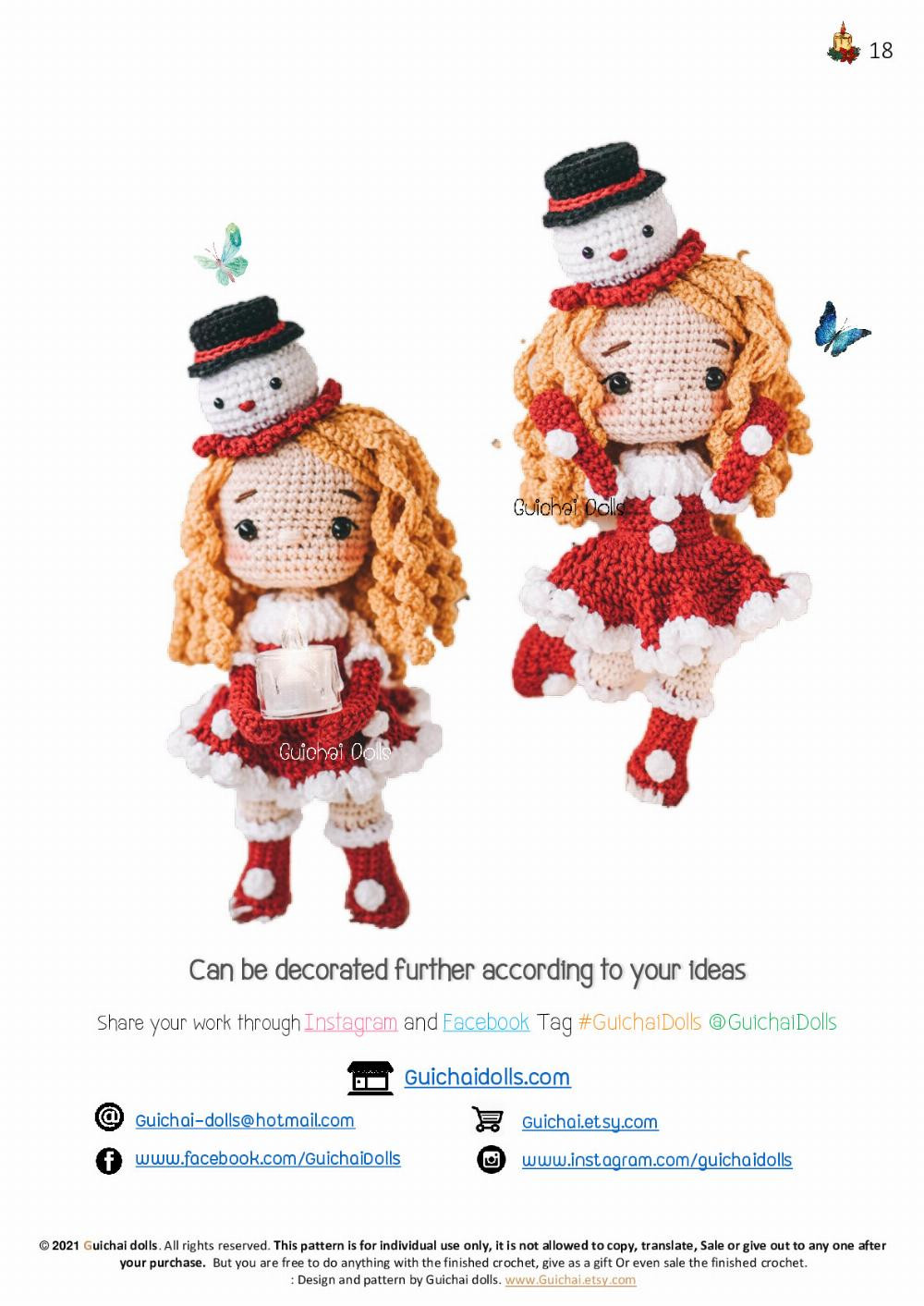 guichai pattern santy christmas girl santy