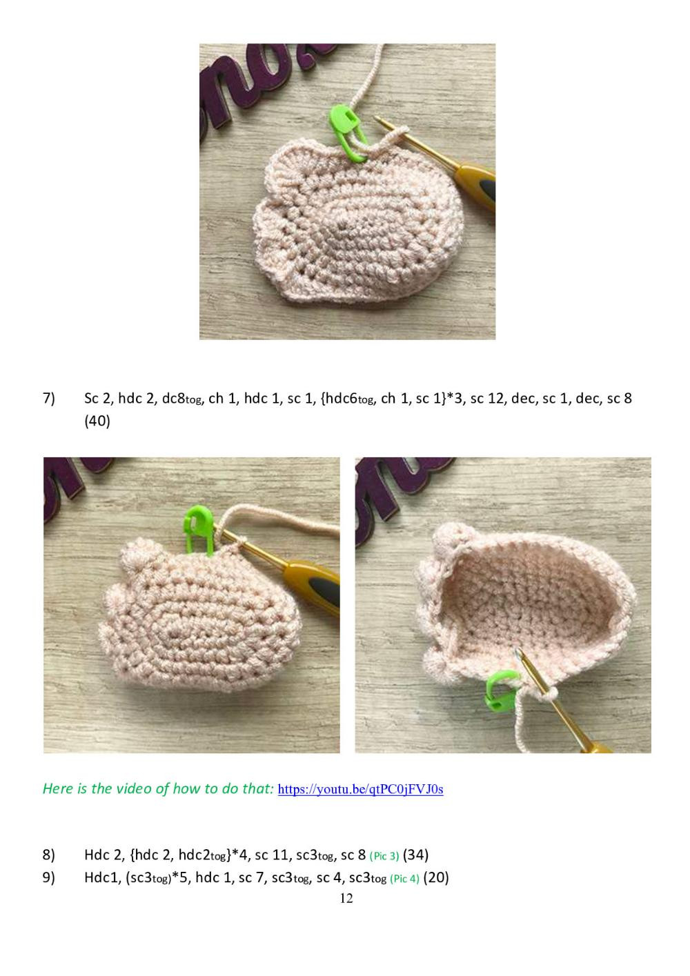 Hairy Meatball Crochet pattern