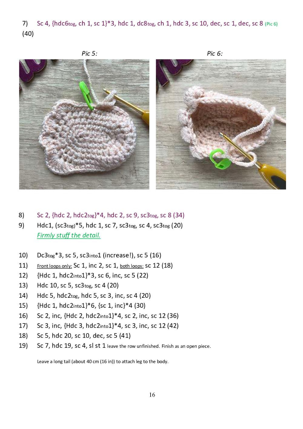 Hairy Meatball Crochet pattern