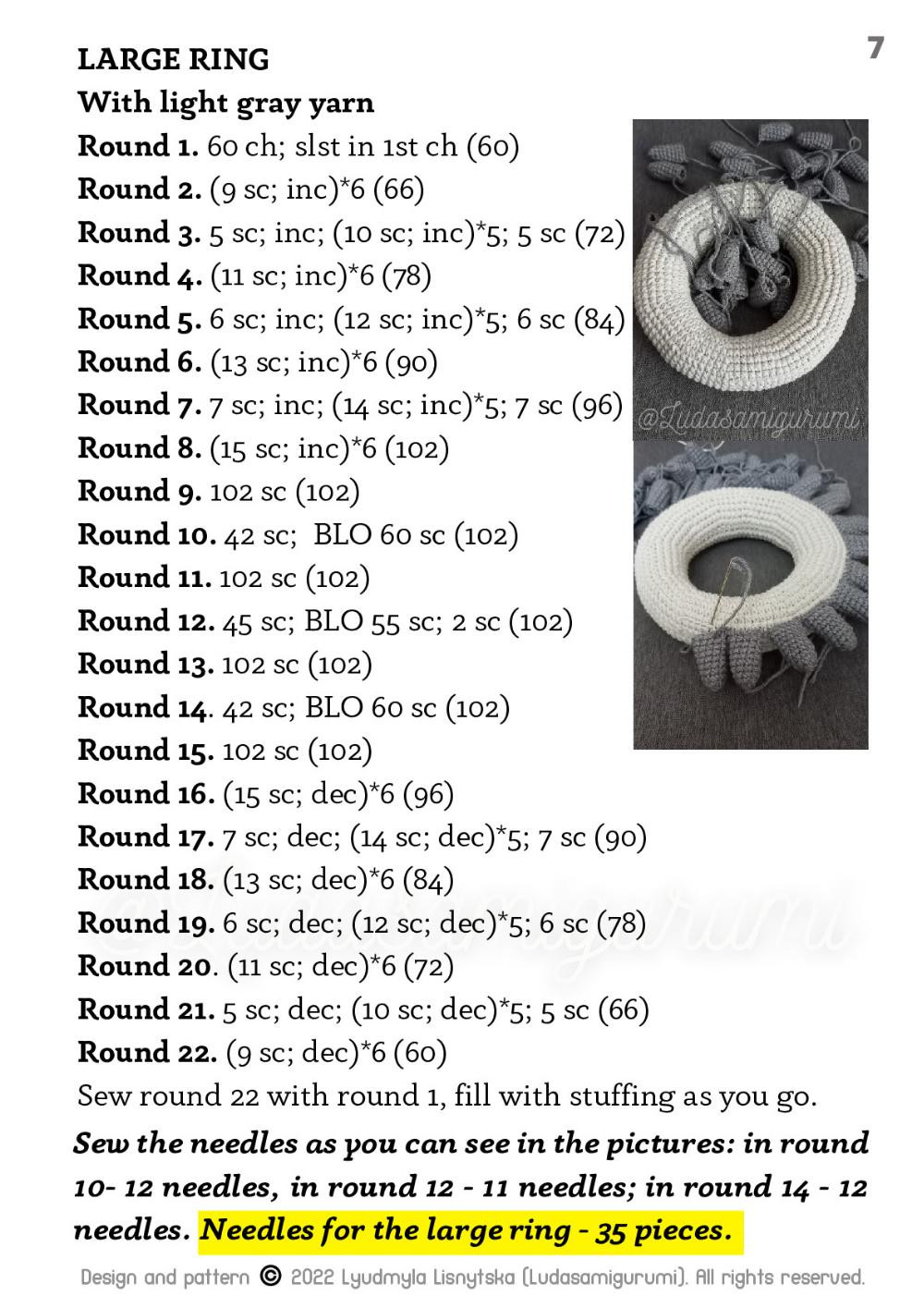 hedgehog staching toy crochet pattern