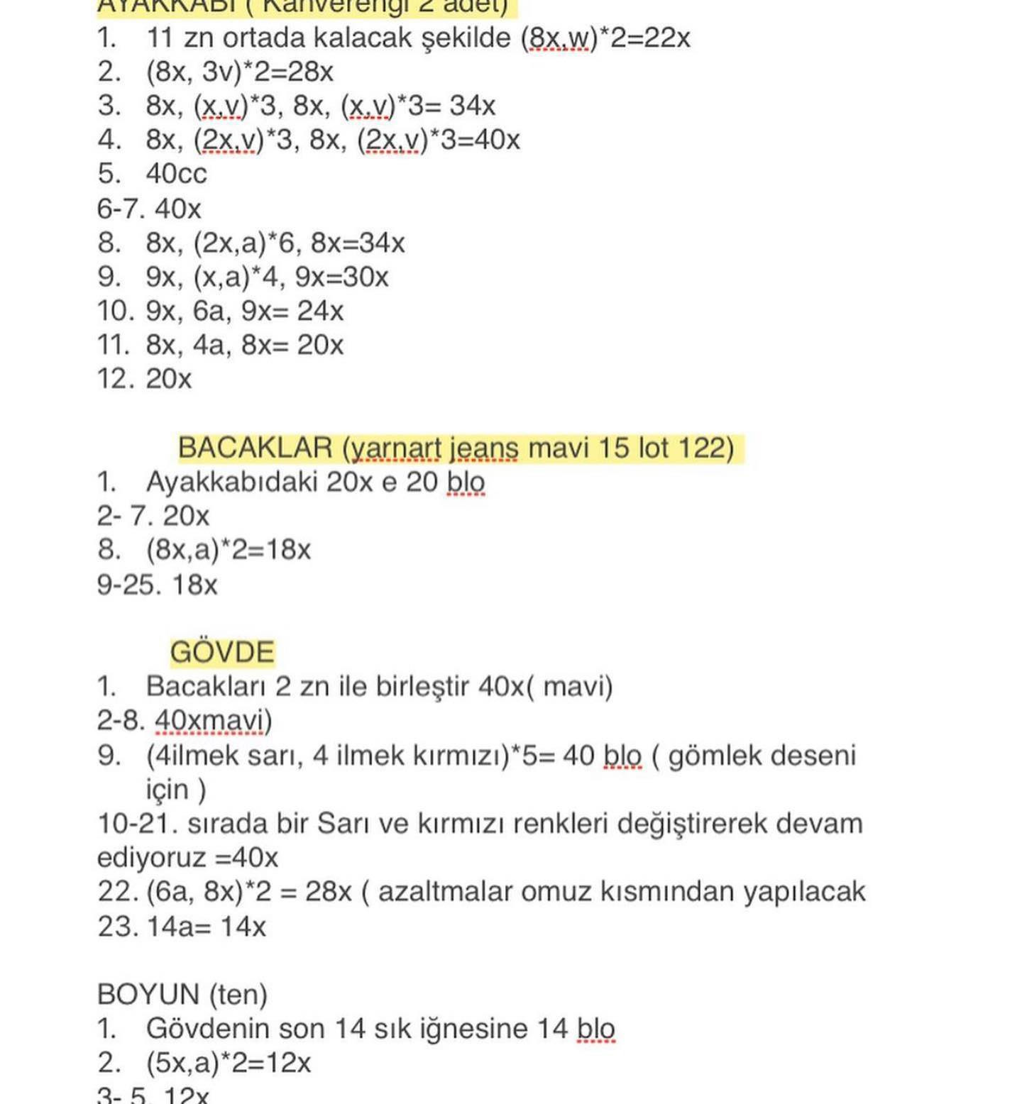 işçi tığ işi modeli