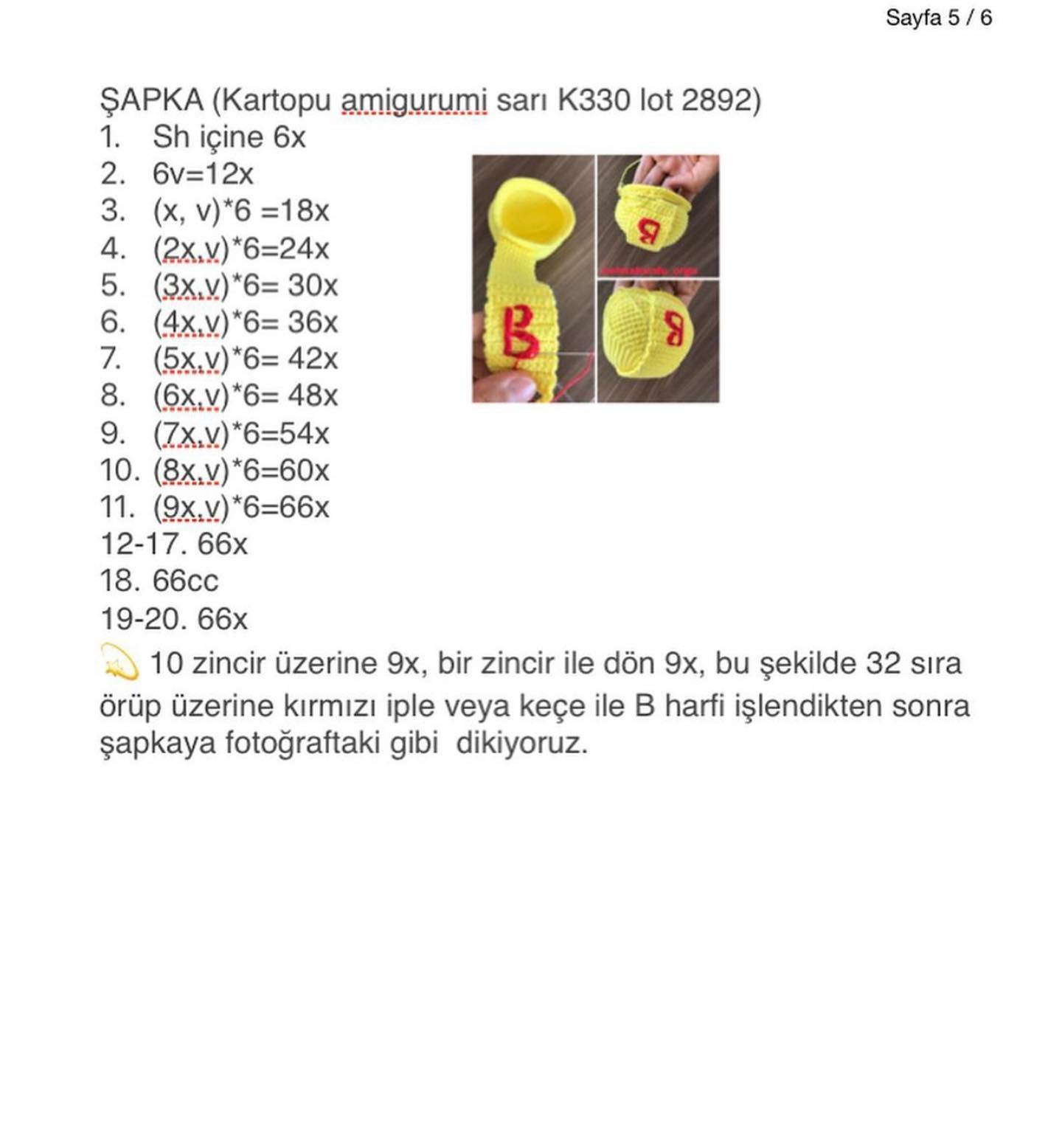 işçi tığ işi modeli