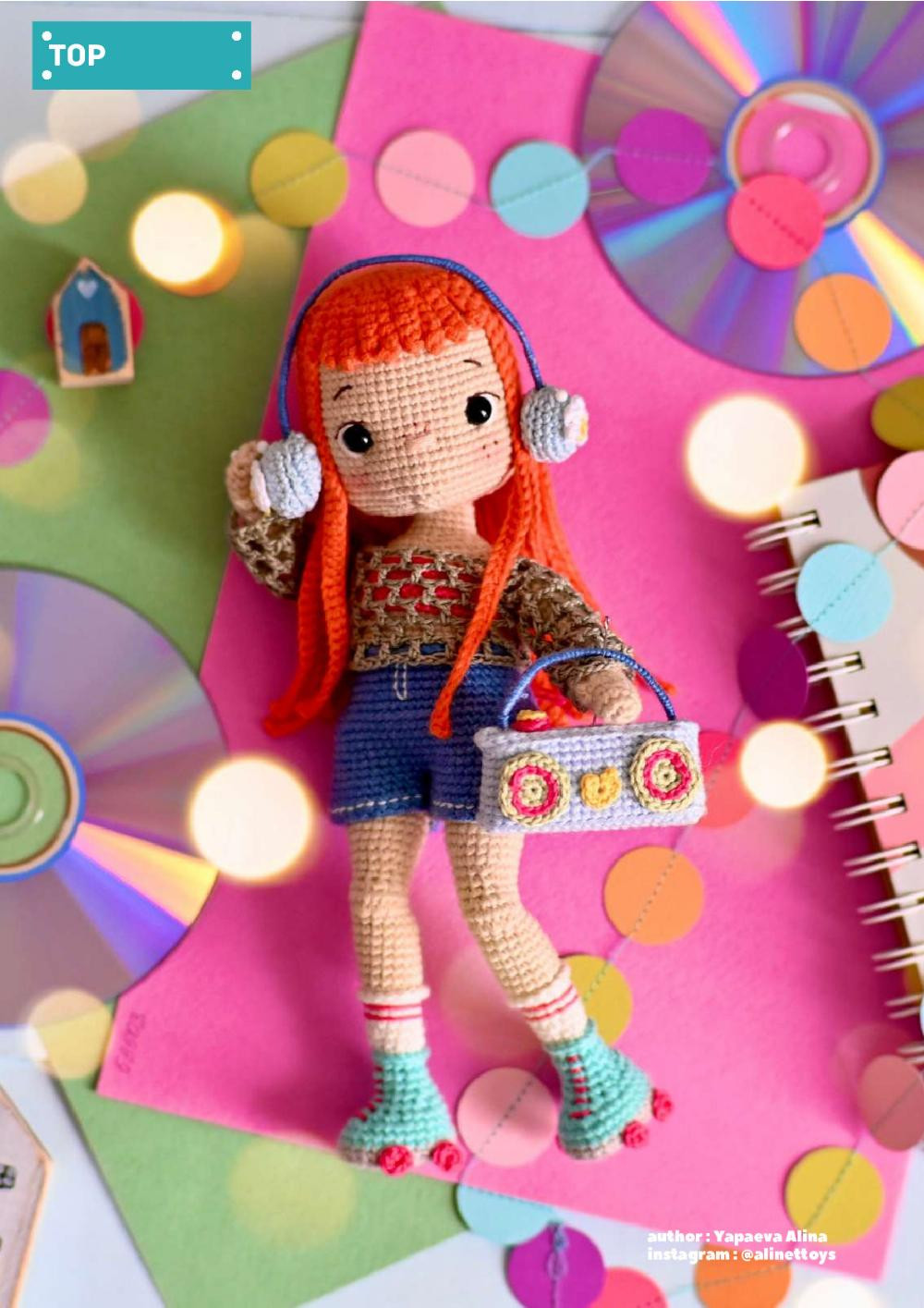 JESSICA girl doll crochet pattern