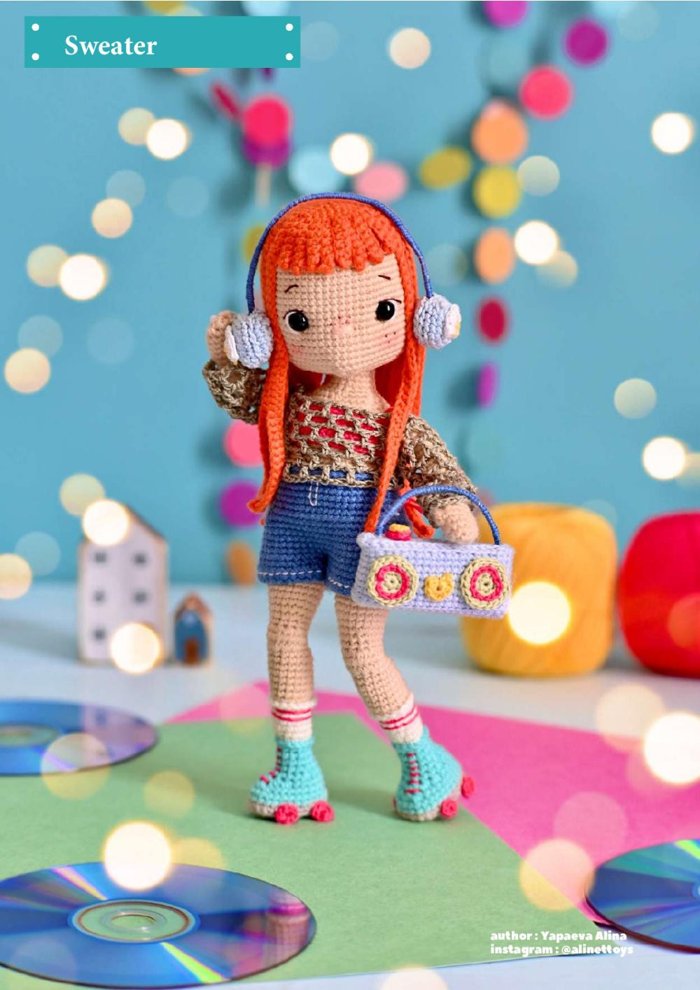 JESSICA girl doll crochet pattern