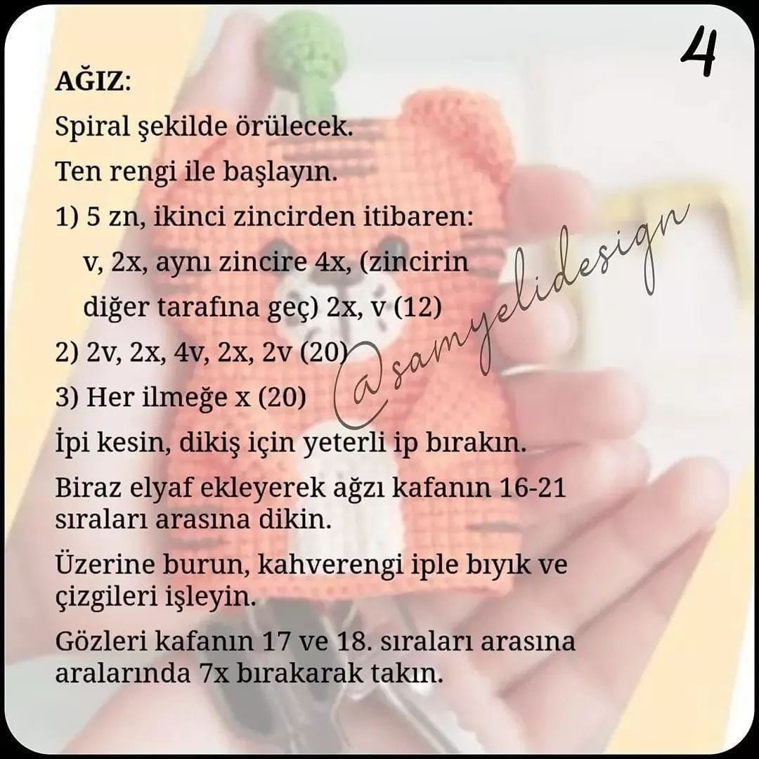 Kaplan anahtar şal tığ işi modeli