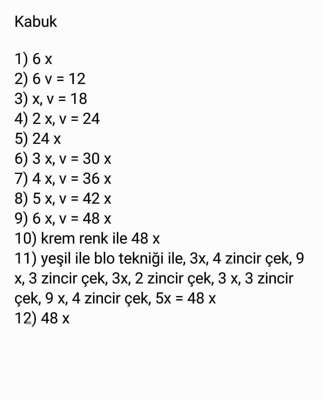 Kaplumbağa ve karpuz tığ işi modeli