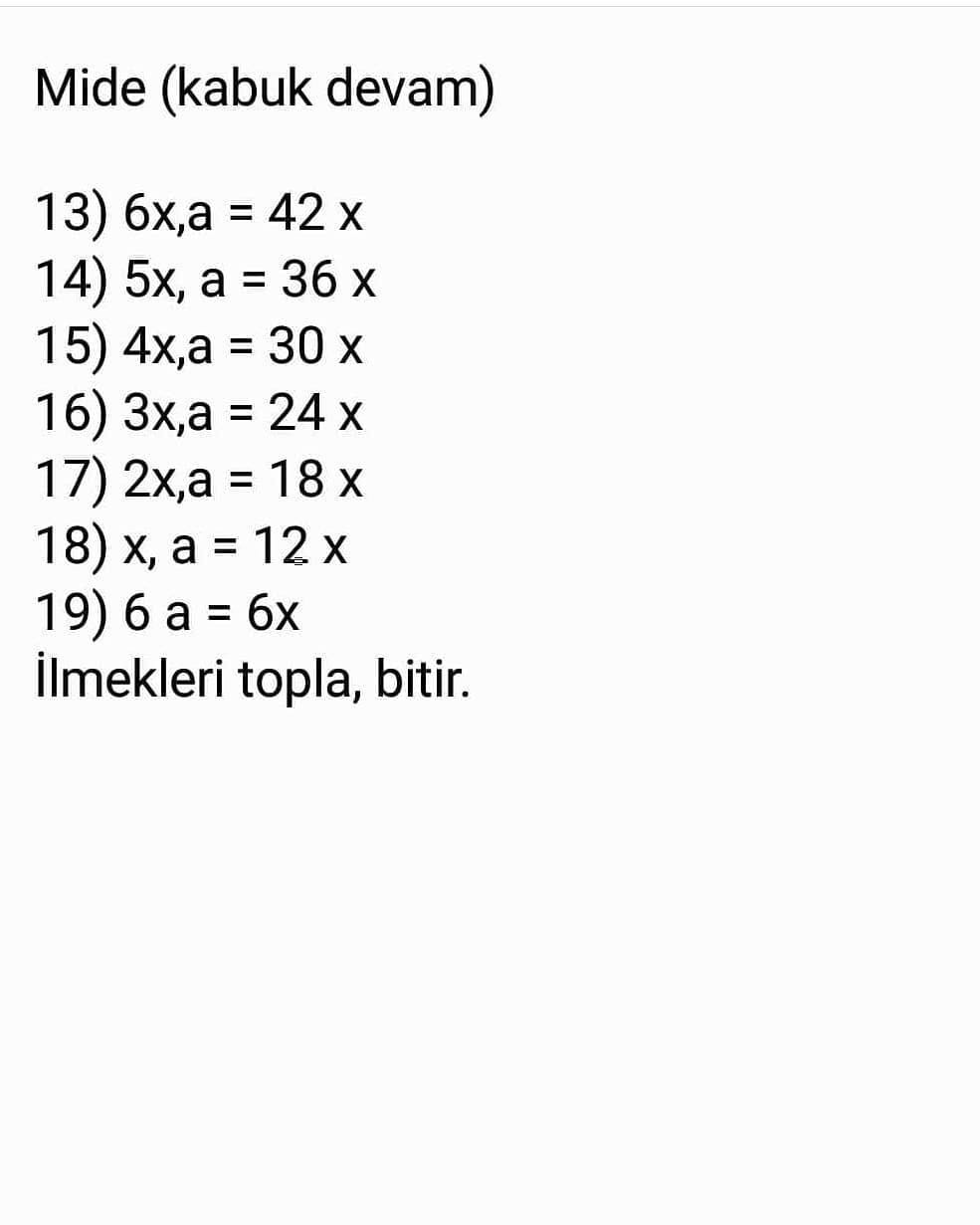 Kaplumbağa ve karpuz tığ işi modeli