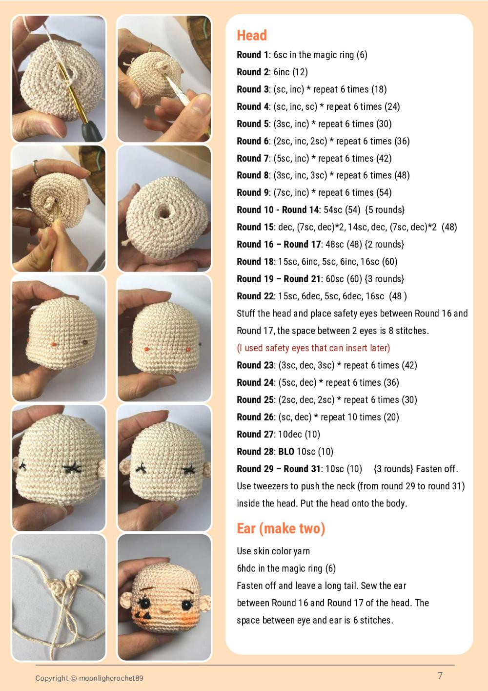 kelsey doll crochet pattern