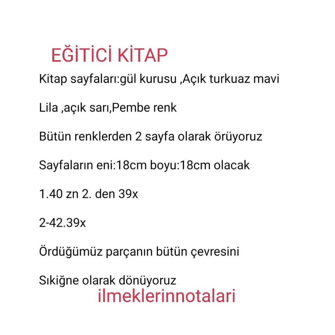 kitap tığ işi desen