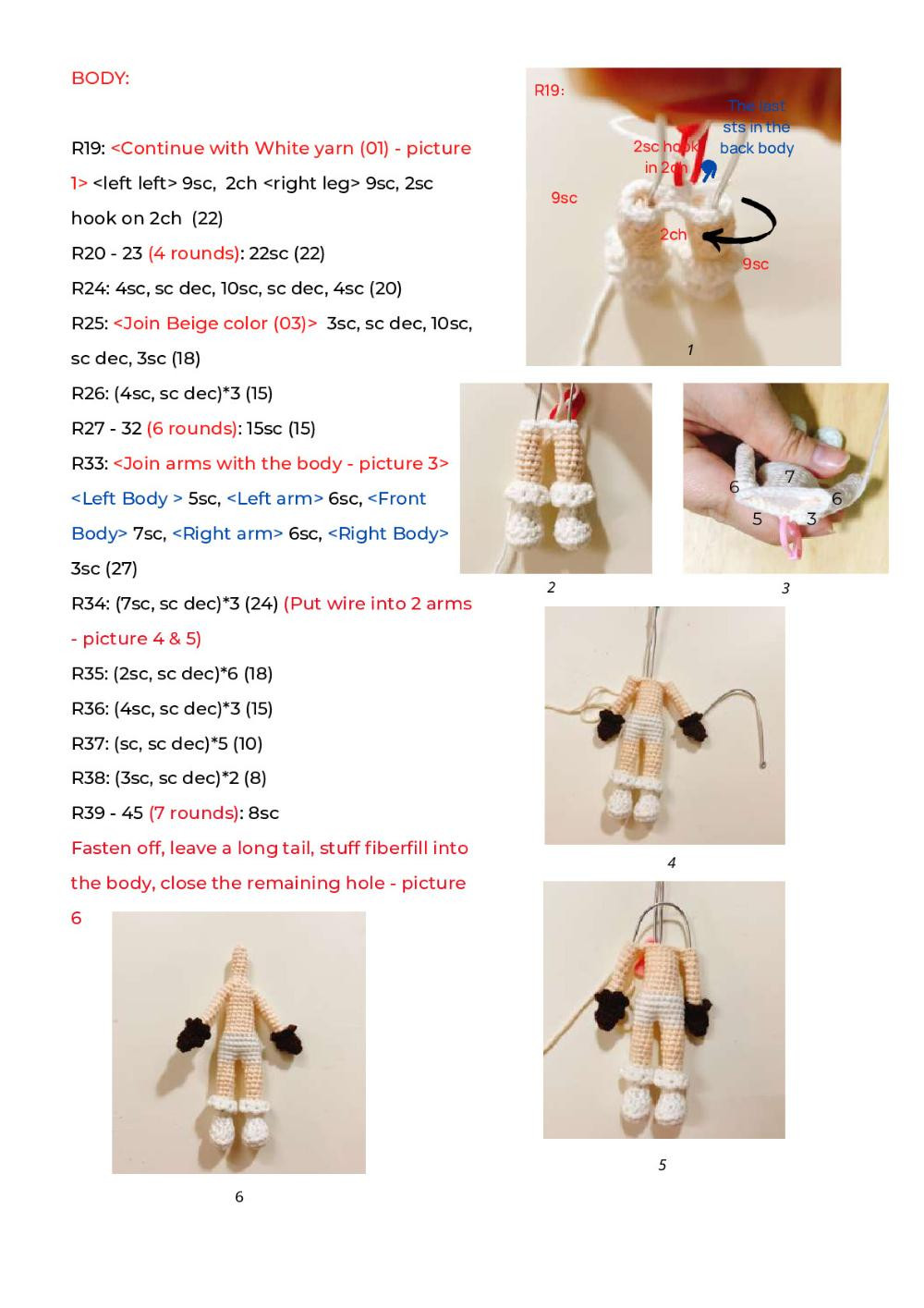 "Klee Skin doll" pattern