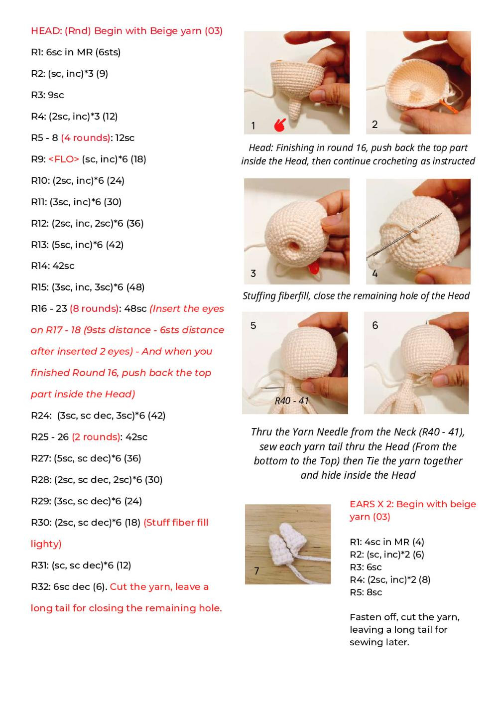 "Klee Skin doll" pattern