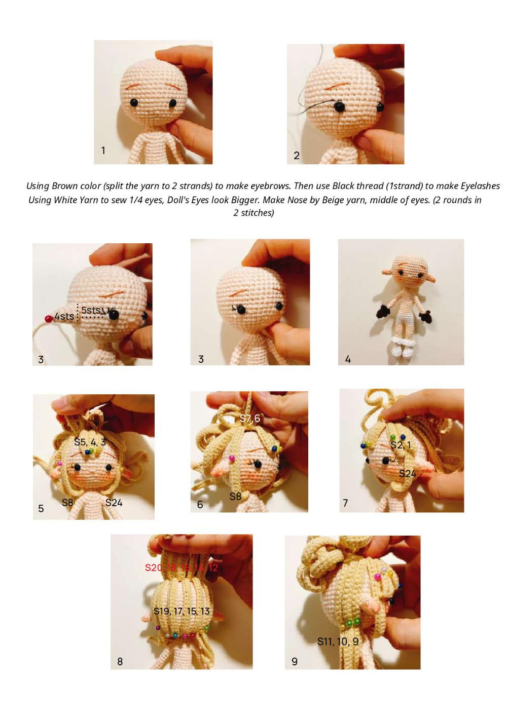 "Klee Skin doll" pattern