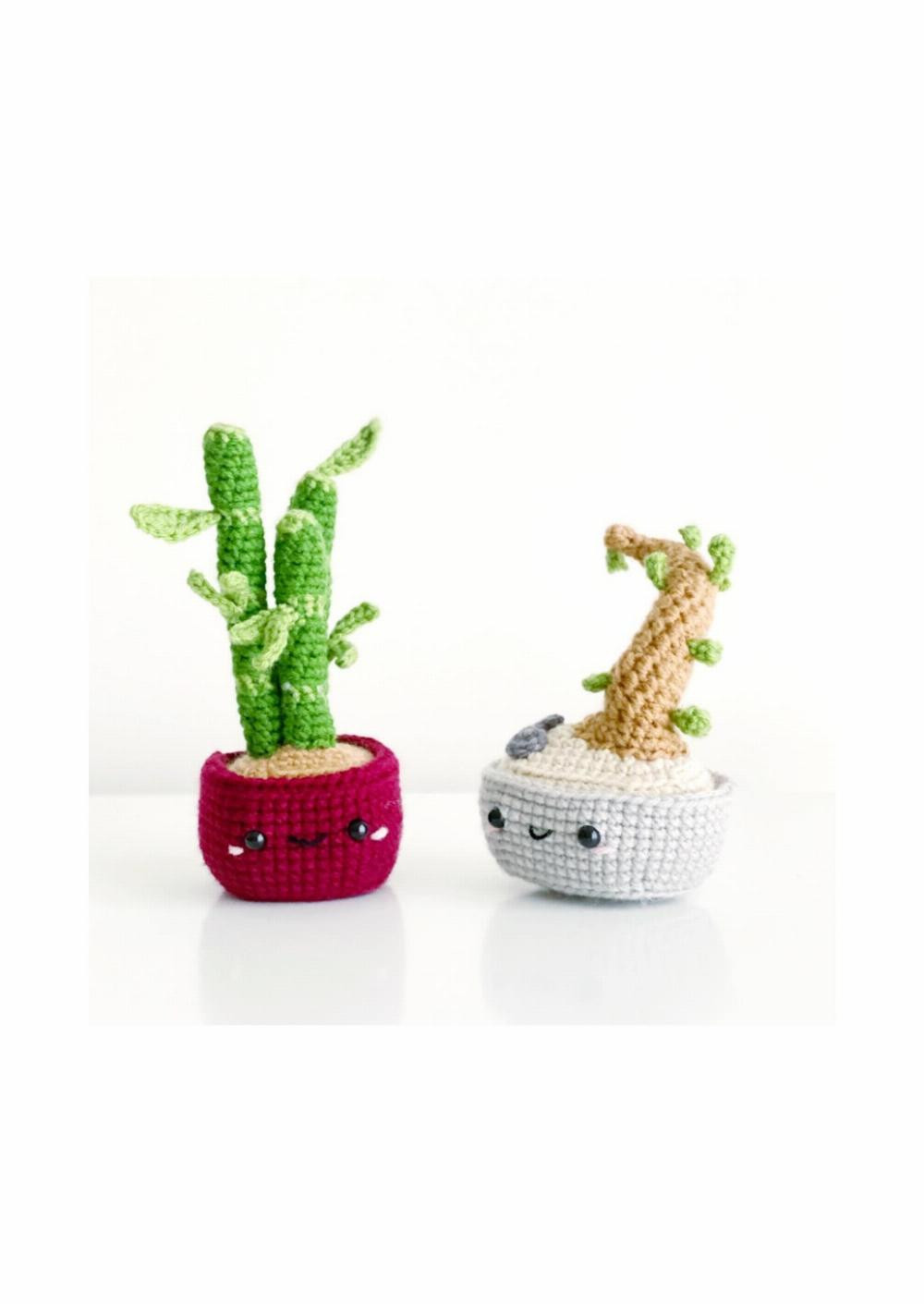 knot monsters potted plant edition 12 amigurumi crochet pattern