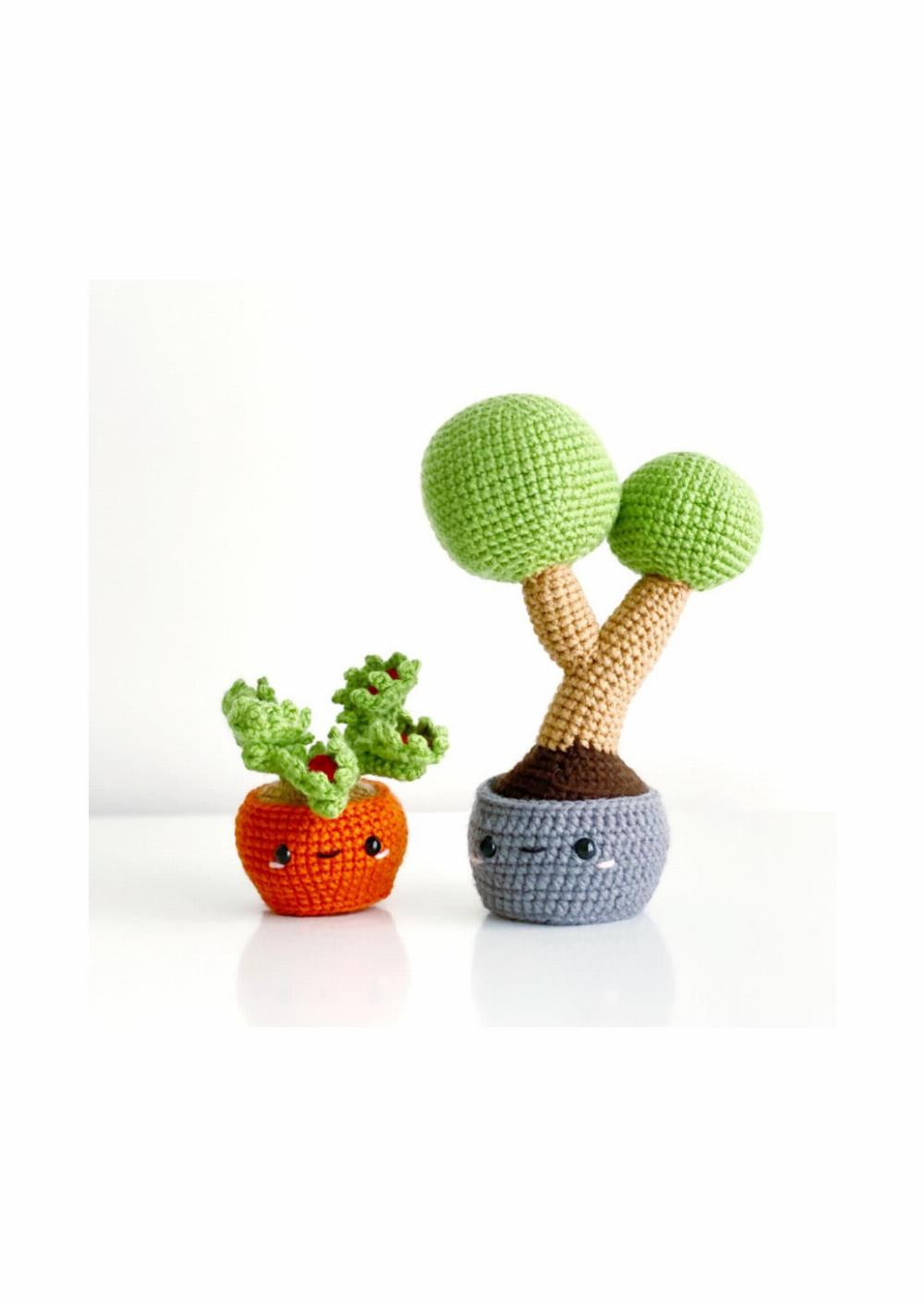 knot monsters potted plant edition 12 amigurumi crochet pattern