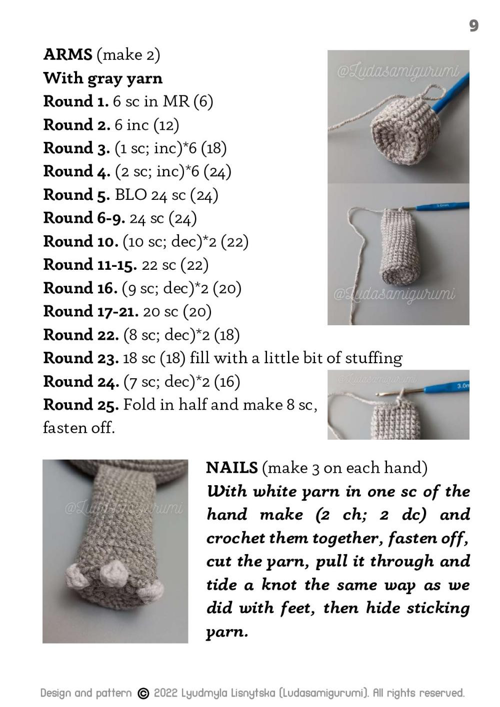 lady hippo crochet pattern