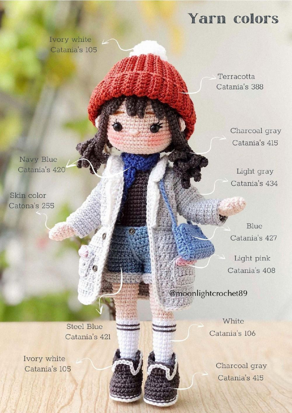 linda doll girl crochet pattern