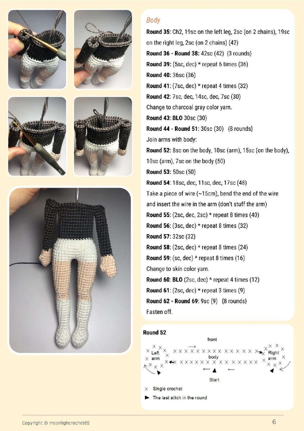 linda doll girl crochet pattern