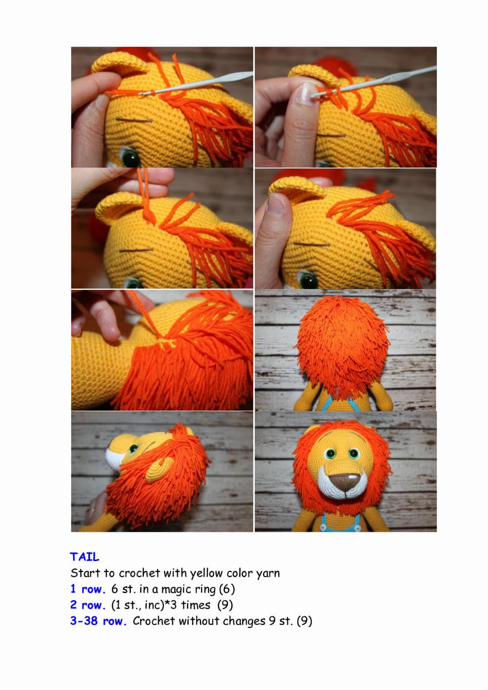 Lion crochet pattern