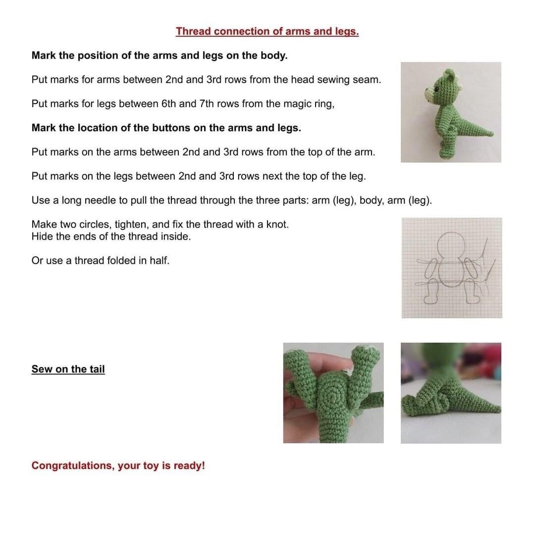 little dragon crochet pattern