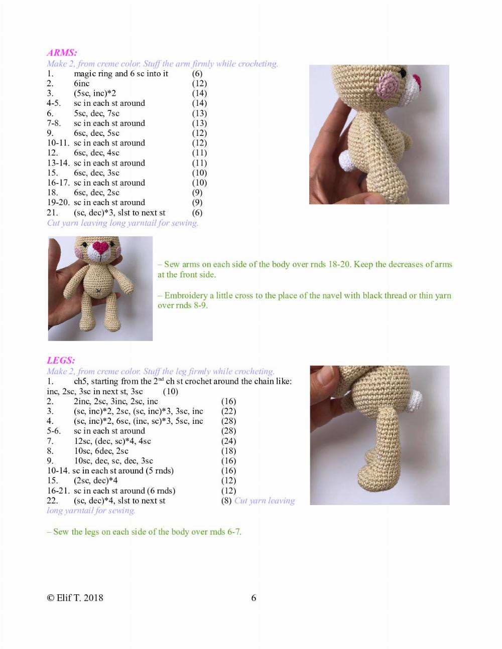 Lolly the little Bunny crochet pattern