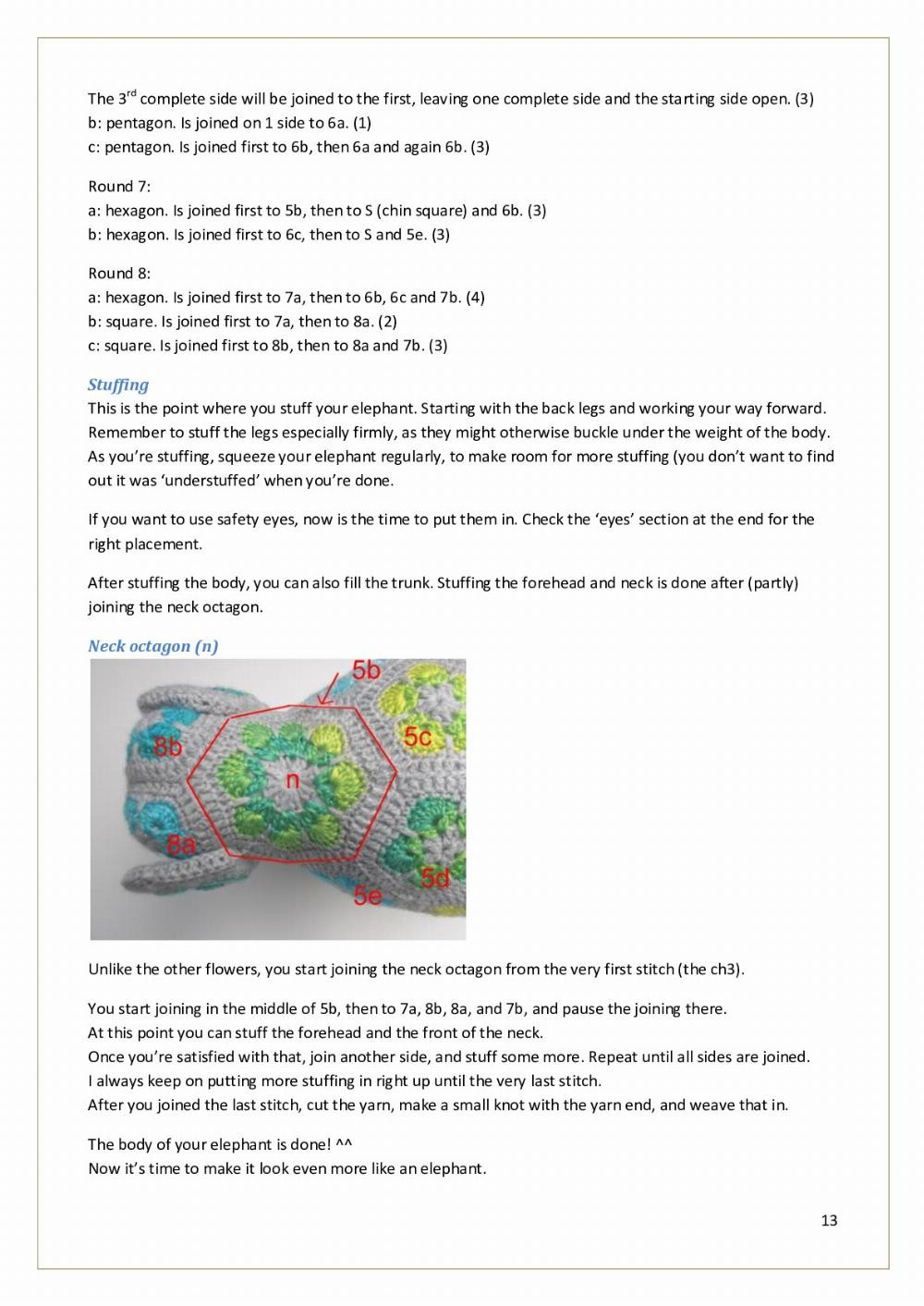 Loxodonta & Elephas crochet pattern